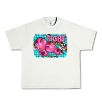 Pistachio fight with boxing gloves and cancer ribbon Urban Heavy Tee - AdoDesignShop
