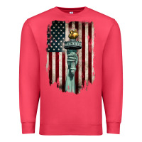 Cardinal statue of liberty torch Premium Sweatshirt - BarkalooDesign