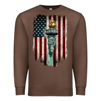 Chestnut statue of liberty torch Premium Sweatshirt - BarkalooDesign