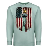 Seafoam statue of liberty torch Premium Sweatshirt - BarkalooDesign