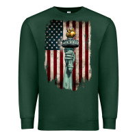Sports Green statue of liberty torch Premium Sweatshirt - BarkalooDesign