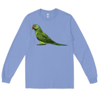 Colony Blue Ring Necked Parakeet Long Sleeve Tee - LillyAllenDesigns