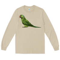 Mushroom Ring Necked Parakeet Long Sleeve Tee - LillyAllenDesigns