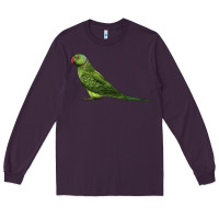 Plum Ring Necked Parakeet Long Sleeve Tee - LillyAllenDesigns