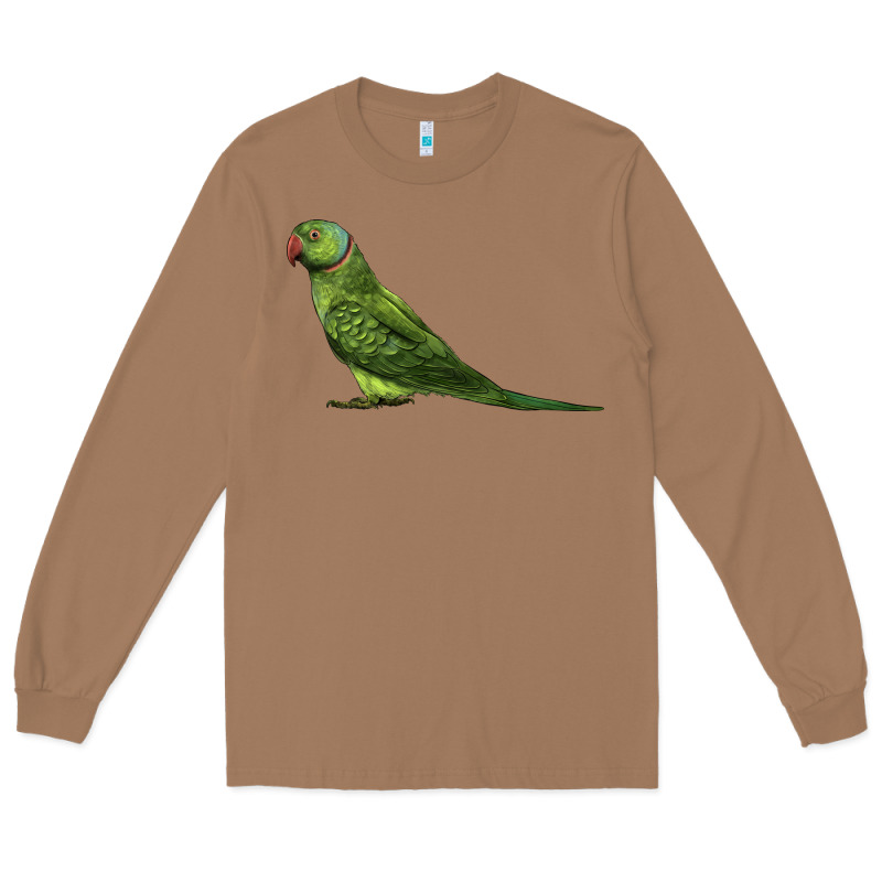 Ring Necked Parakeet Long Sleeve Tee by LillyAllenDesigns | Teevron