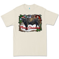 Bone merry Christmas black angus bull and farm Premium Tee - RanaPortraitStore