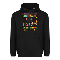 Black i survived 100 days it's fine i'm fine Heavyweight Hoodie - Artiststas