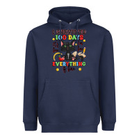 Navy i survived 100 days it's fine i'm fine Heavyweight Hoodie - Artiststas