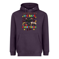 Plum i survived 100 days it's fine i'm fine Heavyweight Hoodie - Artiststas