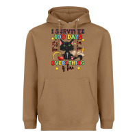 Toasted Coconut i survived 100 days it's fine i'm fine Heavyweight Hoodie - Artiststas