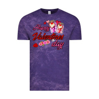 Cloud Purple happy valentines day Vintage Tee - AdoDesignShop