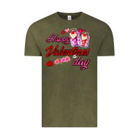 Vintage Olive happy valentines day Vintage Tee - AdoDesignShop