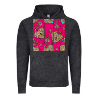 Vintage Black valentines day lock and key seamless pattern Vintage Hoodie - BundleAndBundleShop