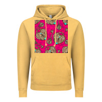 Vintage Mustard valentines day lock and key seamless pattern Vintage Hoodie - BundleAndBundleShop