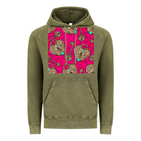 Vintage Olive valentines day lock and key seamless pattern Vintage Hoodie - BundleAndBundleShop