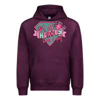 Mauve Wine not all heroes wear capes Urban Hoodie - CowGirlArtShop