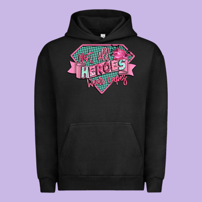 Not All Heroes Wear Capes Urban Hoodie Designed By Cowgirlartshop