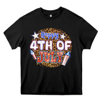 Black happy 4th of july billie wilder Heavy Core Tee - texasbilliewilder