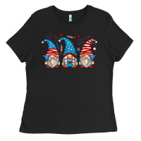 Black fourth of july gnomes Ladies Tee - Zillion Design Studio