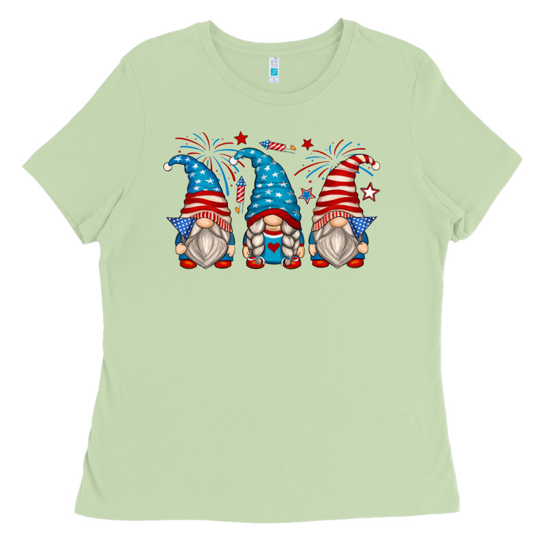 Fourth Of July Gnomes Ladies Tee by Zillion Design Studio | Teevron