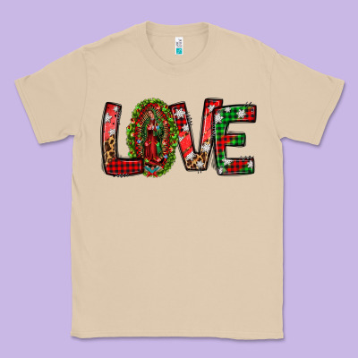 Our Lady Of Guadalupe Christmas Love Classic Tee Designed By Jasminsmagicworld