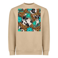 Mushroom western turquoise seamless pattern Heavyweight Sweatshirt - BundleAndBundleShop