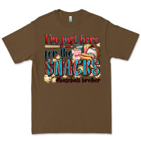 Cacao i'm just here for the snacks #baseball brother Premium Tee - Zillion Design Studio