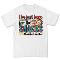 White i'm just here for the snacks #baseball brother Premium Tee - Zillion Design Studio