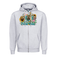 Heather Grey created with a purpose Zipper Hoodie - NancyCooperArtShop