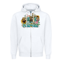 White created with a purpose Zipper Hoodie - NancyCooperArtShop