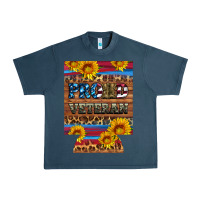 Midnight Navy proud veteran  12 oz regular can cooler Urban Heavy Tee - Artiststas