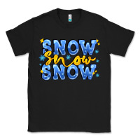 Black snow snow snow with sparkle Classic Tee - AdoDesignShop