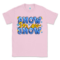 Bubblegum Pink snow snow snow with sparkle Classic Tee - AdoDesignShop
