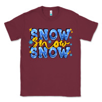 Burgundy snow snow snow with sparkle Classic Tee - AdoDesignShop