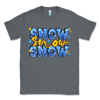 Charcoal Heather snow snow snow with sparkle Classic Tee - AdoDesignShop