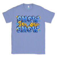 Colony Blue snow snow snow with sparkle Classic Tee - AdoDesignShop