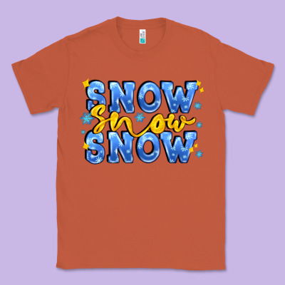 Snow Snow Snow With Sparkle Classic Tee Designed By Adodesignshop