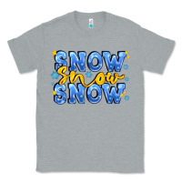 Heather Grey snow snow snow with sparkle Classic Tee - AdoDesignShop
