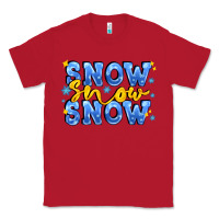 Red snow snow snow with sparkle Classic Tee - AdoDesignShop