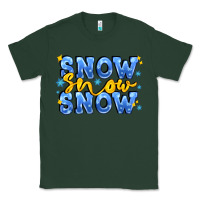 Sports Green snow snow snow with sparkle Classic Tee - AdoDesignShop