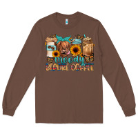 Chestnut moody before coffee Long Sleeve Tee - JahusDesignShop