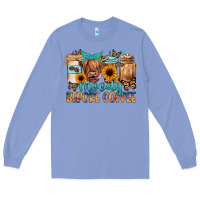 Colony Blue moody before coffee Long Sleeve Tee - JahusDesignShop