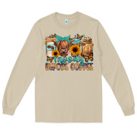 Mushroom moody before coffee Long Sleeve Tee - JahusDesignShop