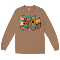 Toasted Coconut moody before coffee Long Sleeve Tee - JahusDesignShop