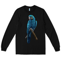 Black Hyacinth Macaw Long Sleeve Tee - LillyAllenDesigns