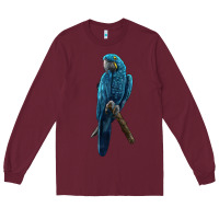 Burgundy Hyacinth Macaw Long Sleeve Tee - LillyAllenDesigns