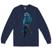 Navy Hyacinth Macaw Long Sleeve Tee - LillyAllenDesigns