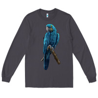 Smoke Hyacinth Macaw Long Sleeve Tee - LillyAllenDesigns