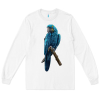 White Hyacinth Macaw Long Sleeve Tee - LillyAllenDesigns