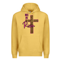 Antique Gold He Is Risen Leopard Premium Hoodie - Bettercallsaul